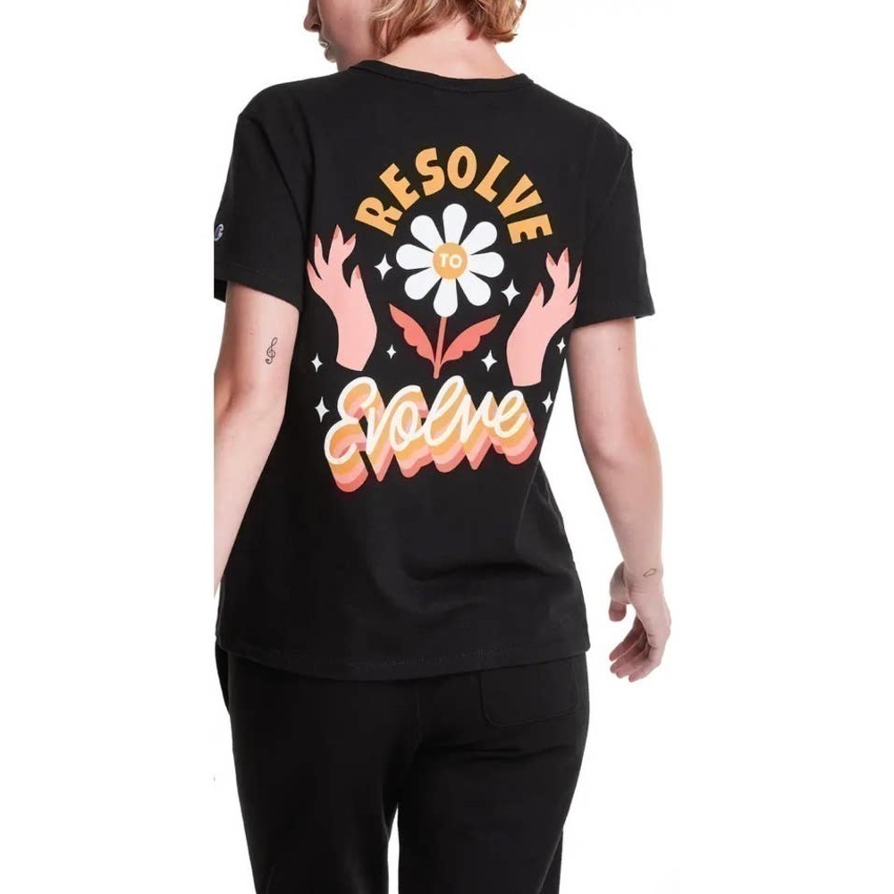 Champion X‎ Steffi Lynn  "Revolve to Evolve" Graphic Heritage Tee